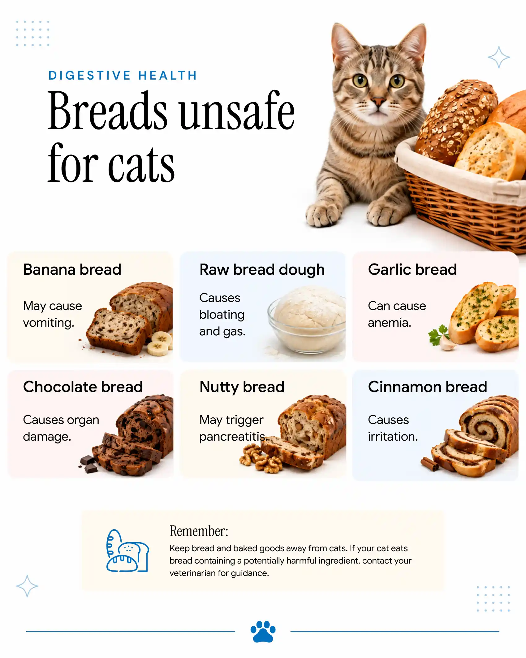 Breads Unsafe for Cats