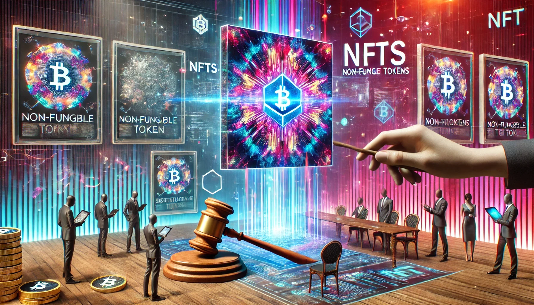 Crypto-themed image featuring charts, digital coins, and market trends, representing cryptocurrency trading and blockchain technology.