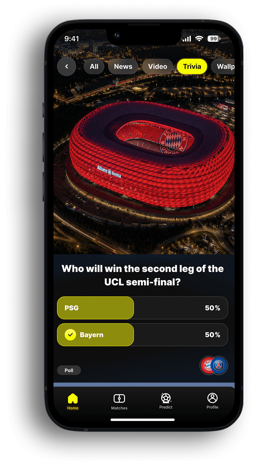 433 Football - App
