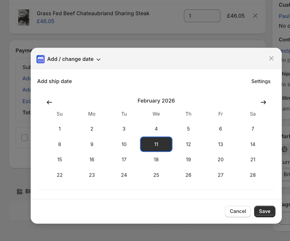 Furniture with Flare Shopify Date Picker 