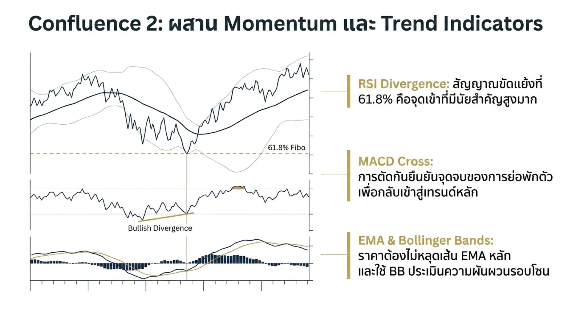 Fibonacci + Momentum Indicators (RSI & MACD)