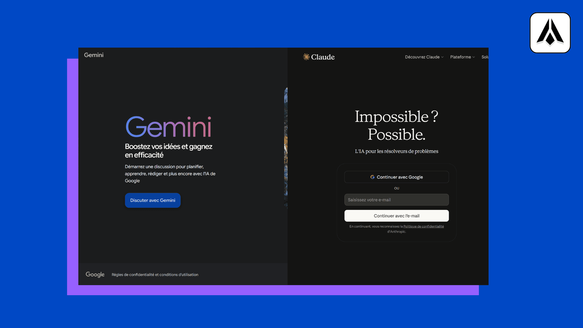 Claude et Gemini - Digit Formations