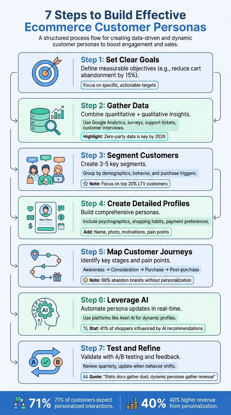 7-Step Ecommerce Persona Development Process