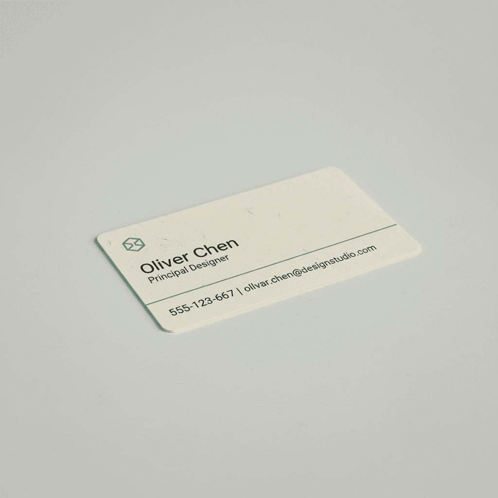 VisualTell Ivory Business Cards
