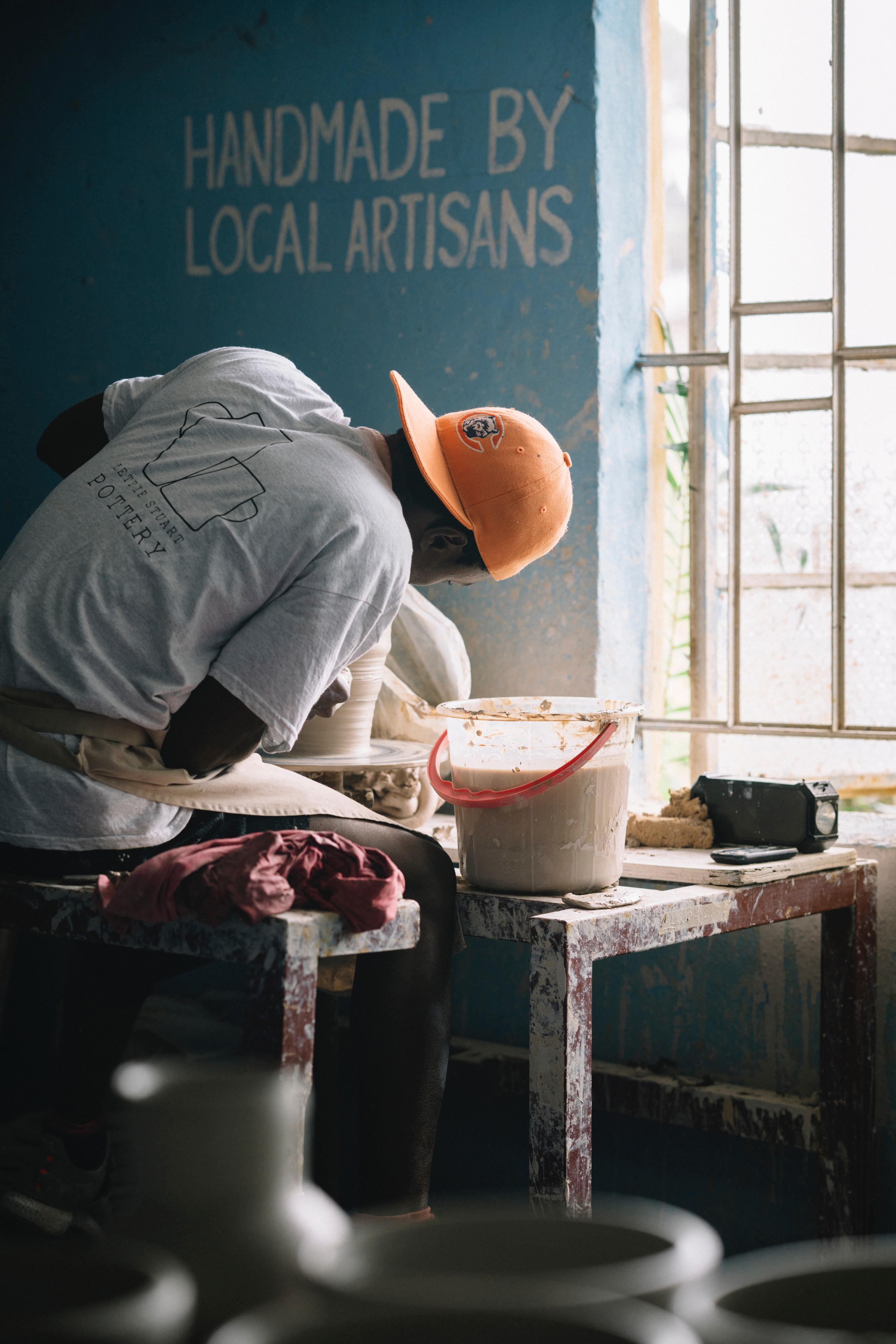 Man working in the studio