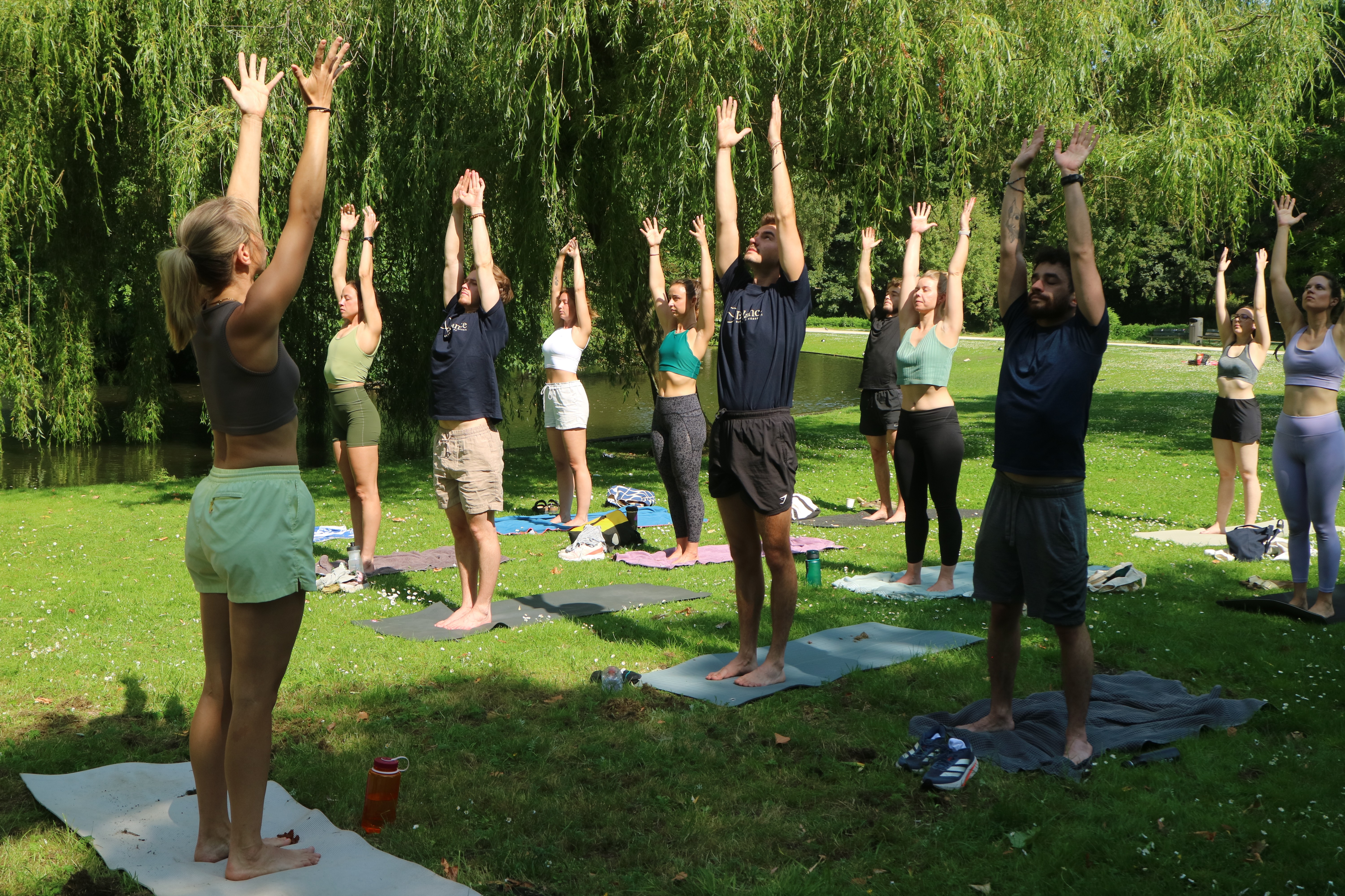 Coach explaining something to an athlete