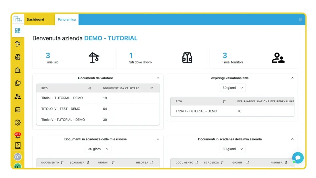 homepage software sicurezza sul lavoro nella facility