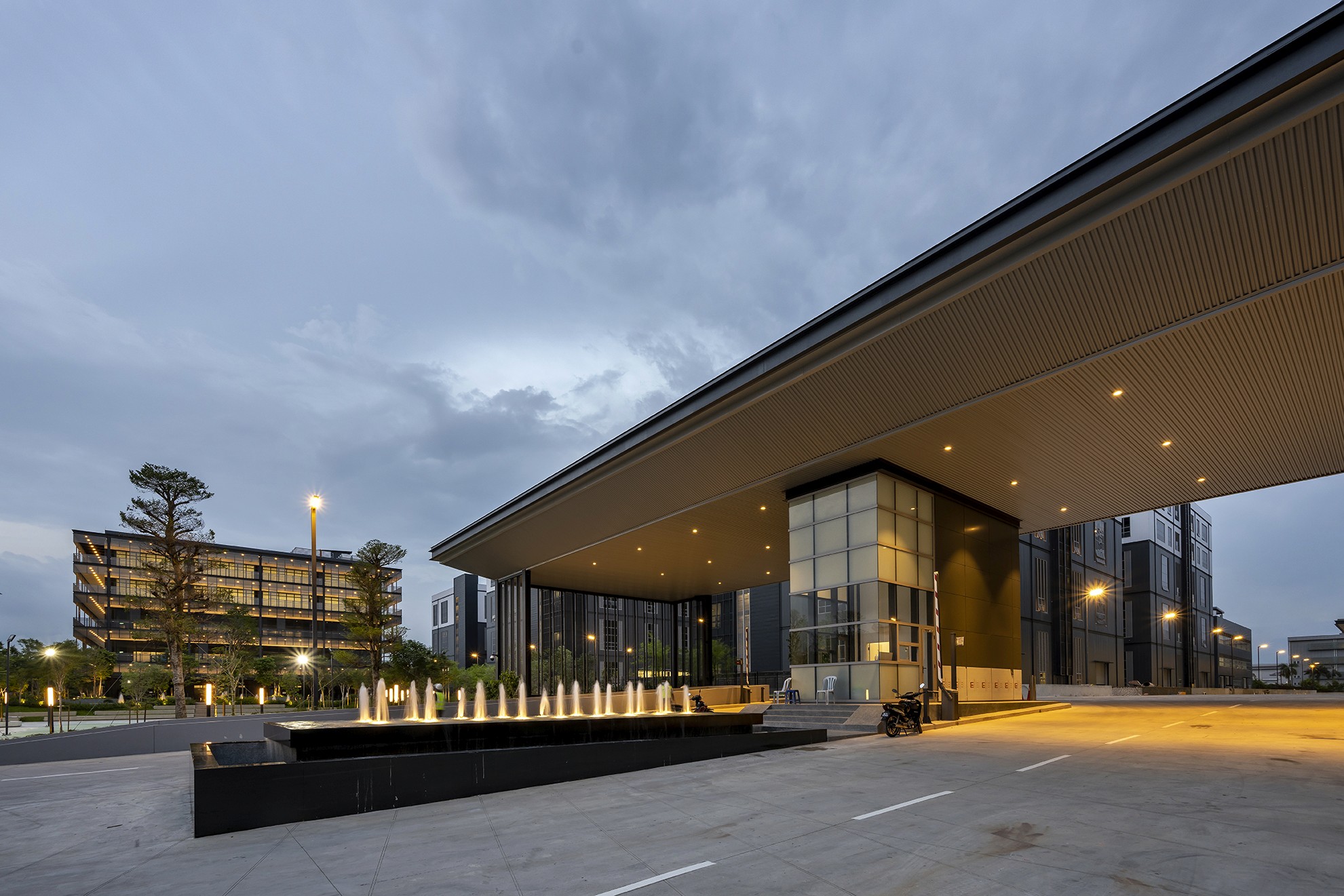 Exterior view of Hap Seng Industrial Hub project by Asima Architects