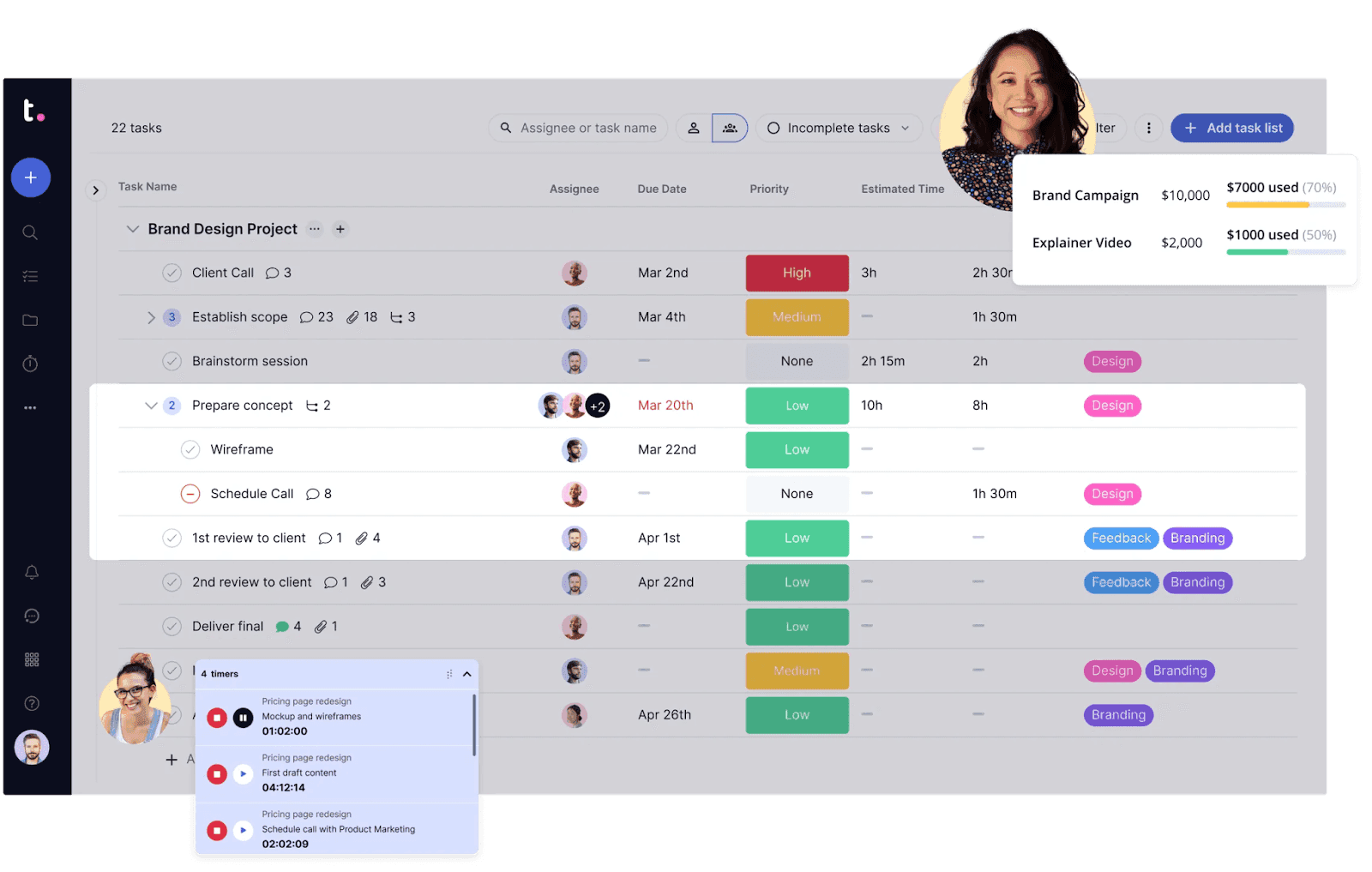 teamwork: features to manage client work&nbsp;