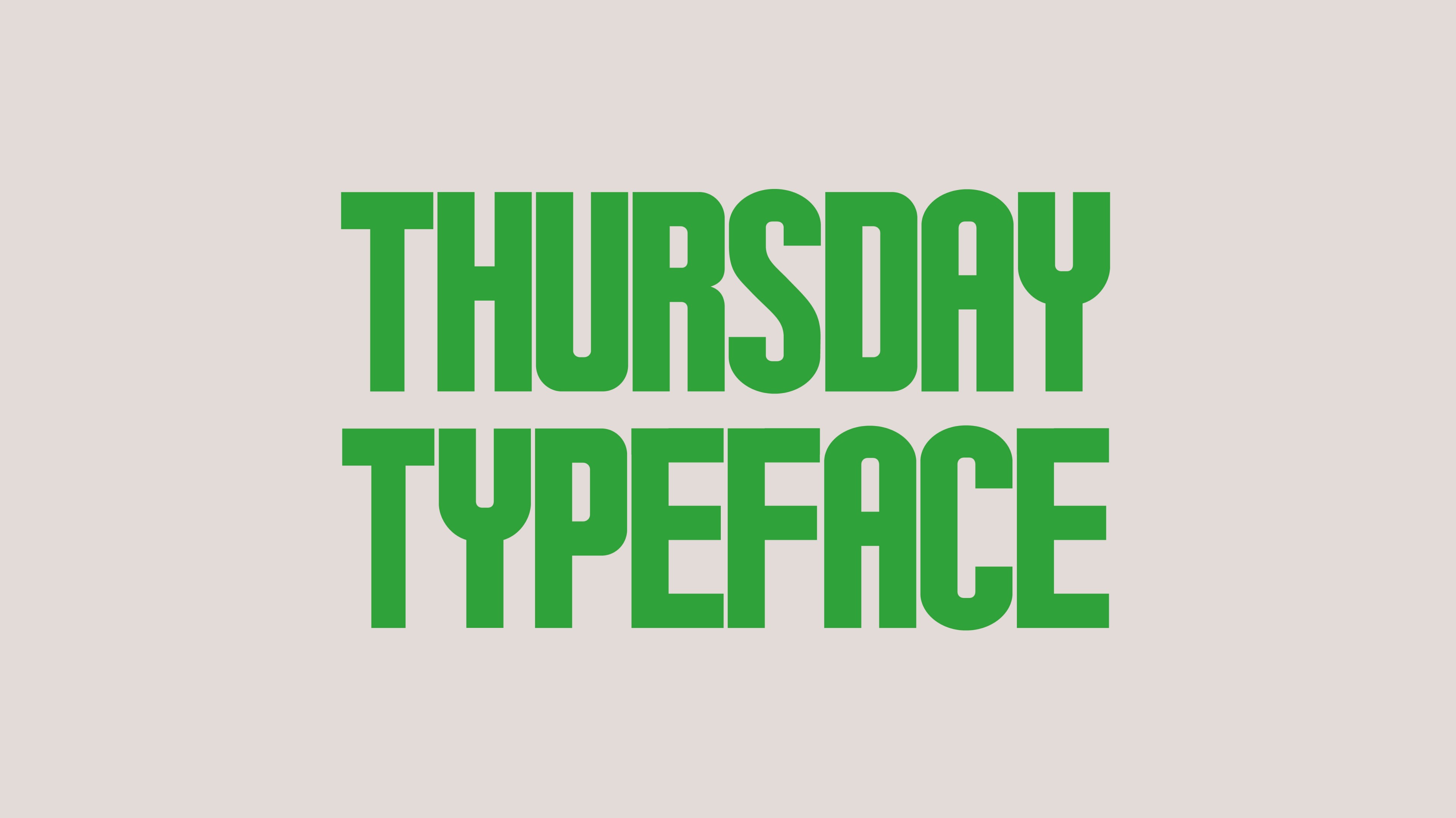 Thursday Typeface