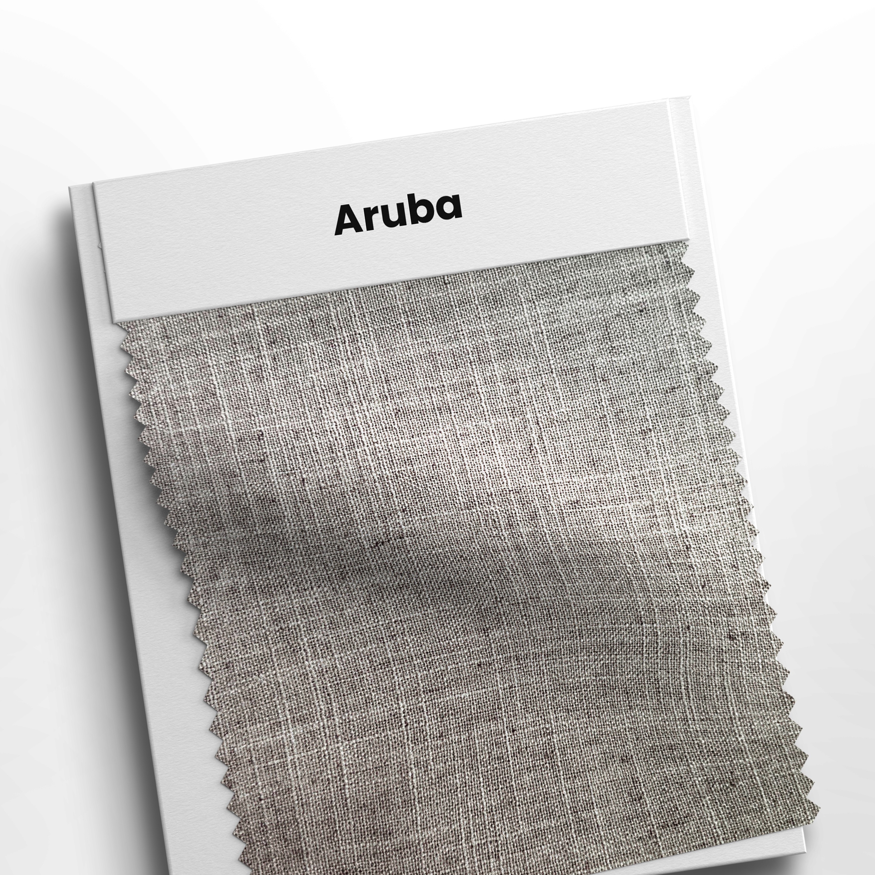 mostruário com tecido aruba cor 53