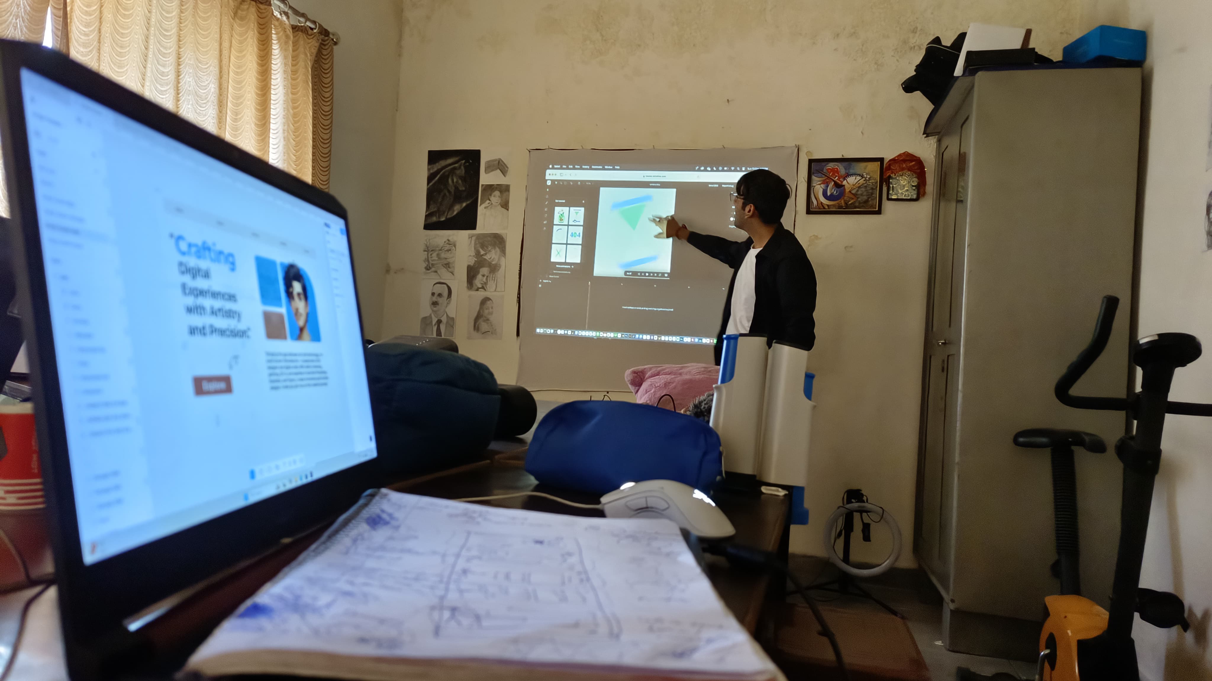 people sitting on chair in front of computer