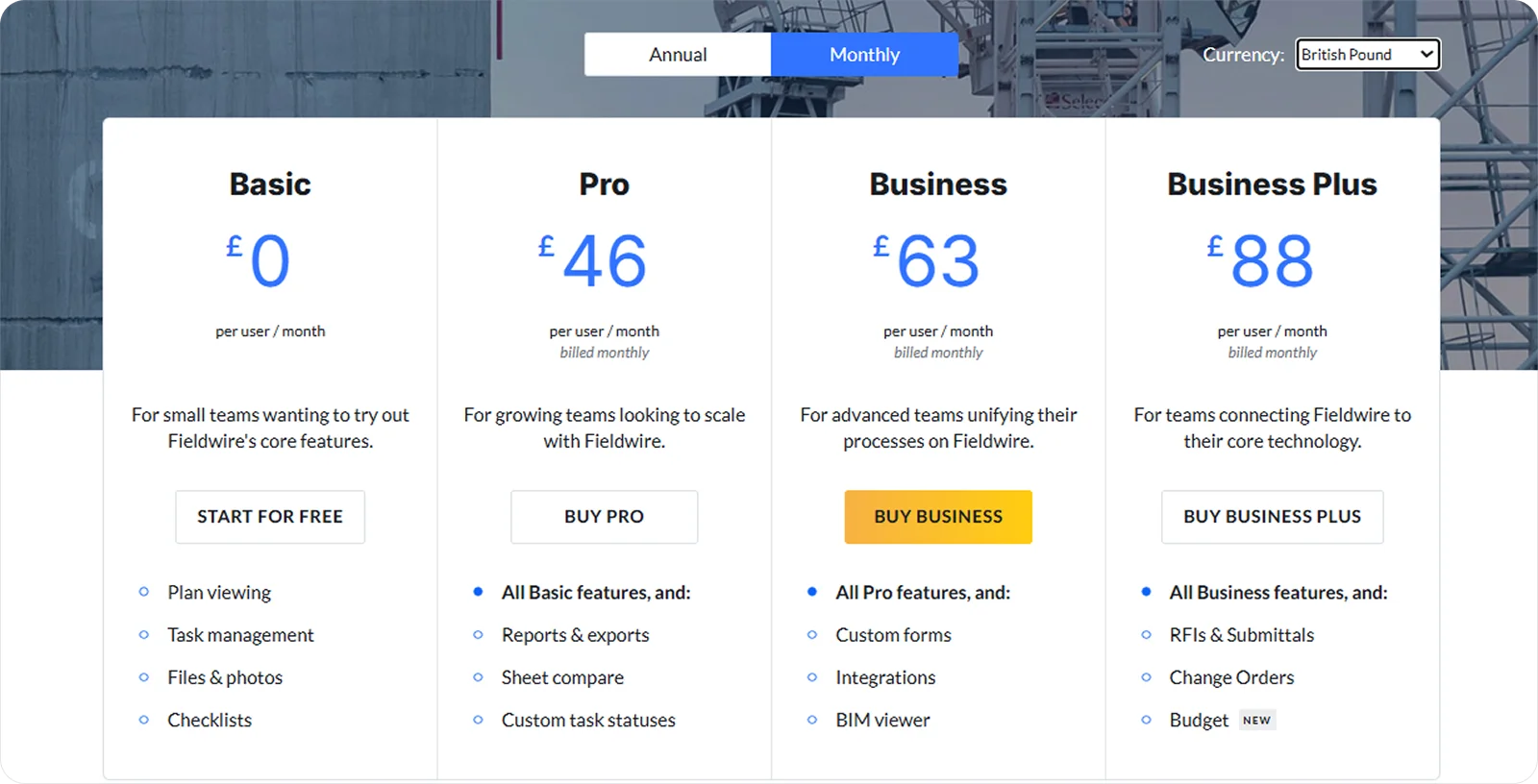 fieldwire-pricing