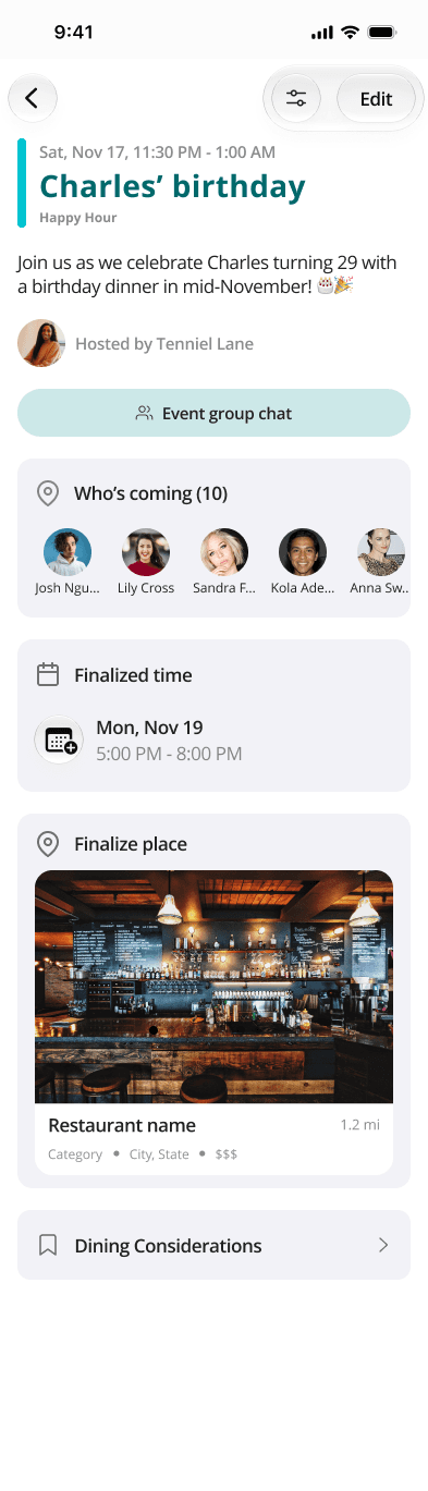 Dynery restaurant menu screen with top picks and popular dishes