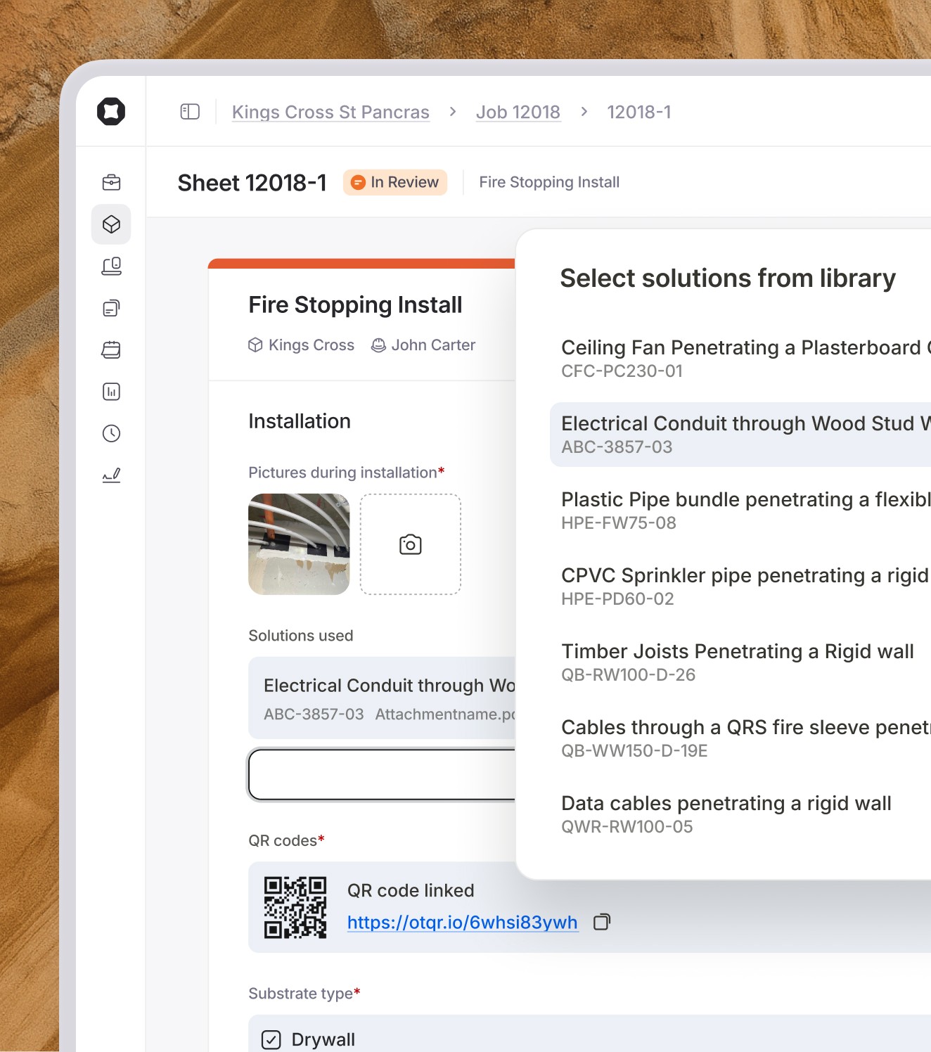 A conditional question field is added to a Onetrace form. Now, some data will only be captured based on operatives previous answers.