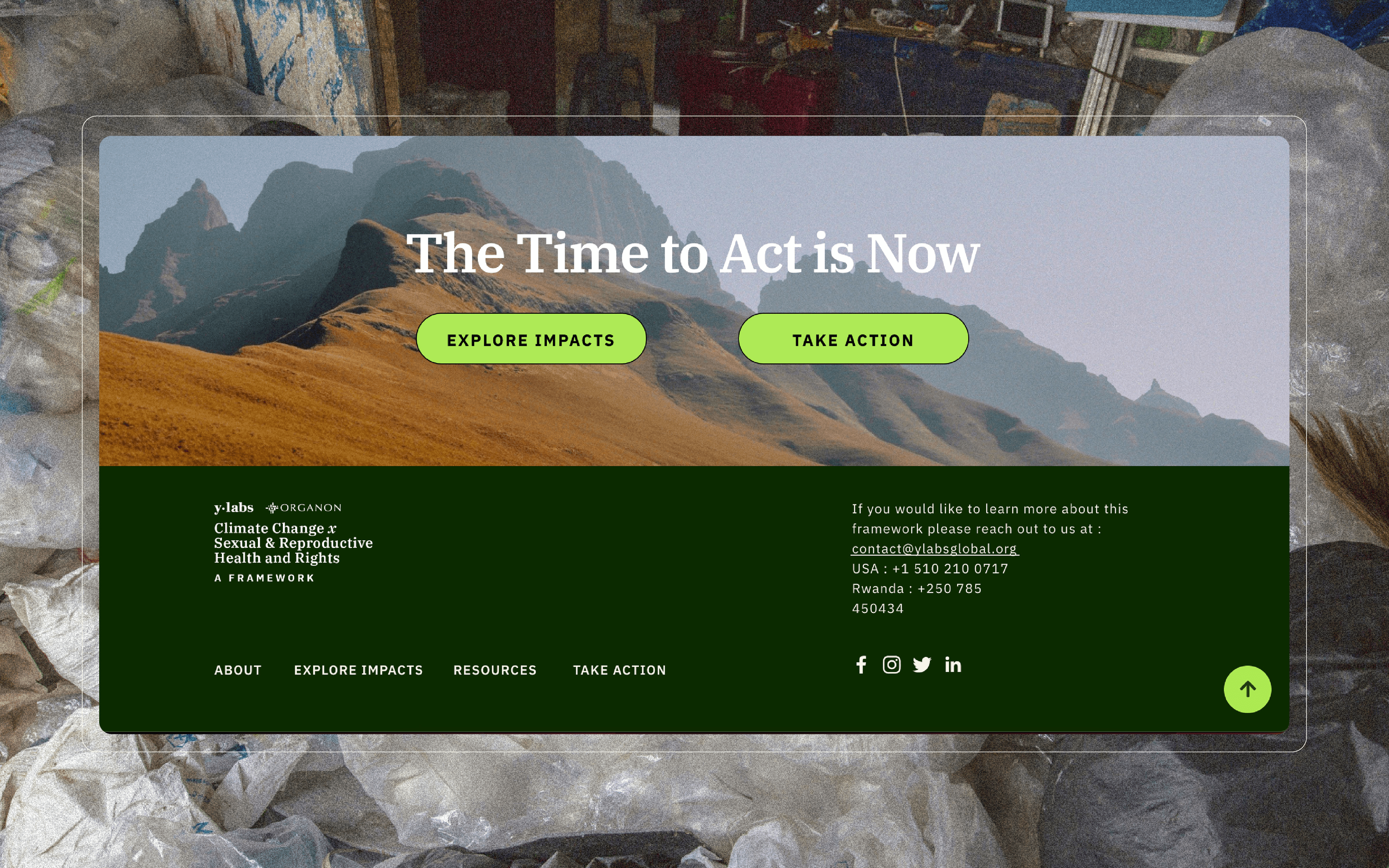 Framework Website Footer