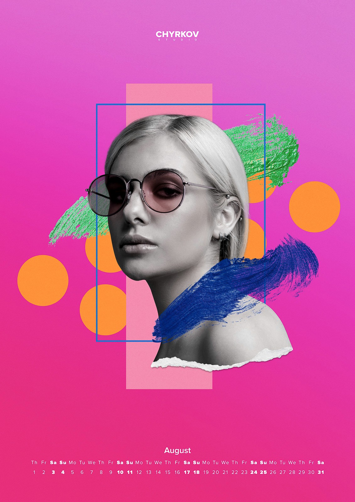 CHYRKOV studio 2019 calendar. Photographer: Sergei Chyrkov