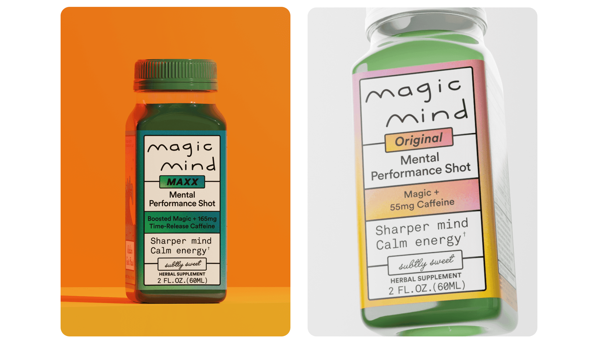 Digital Twin-made PDP visuals of Magic Mind booster shots