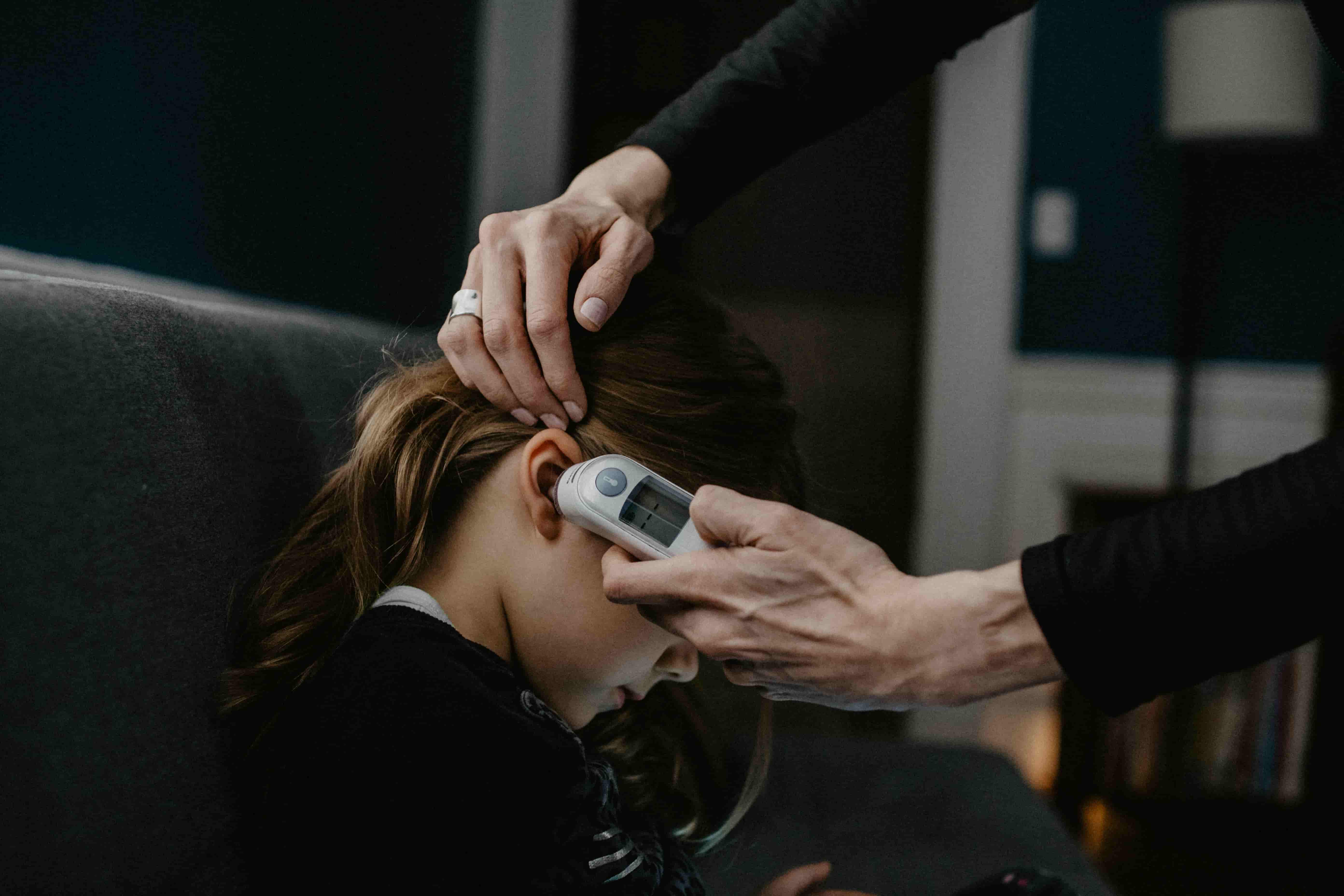 Person suffering from meningitis