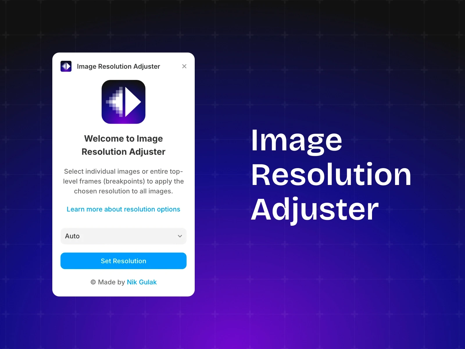 Image Resolution Adjuster plugin thumbnail