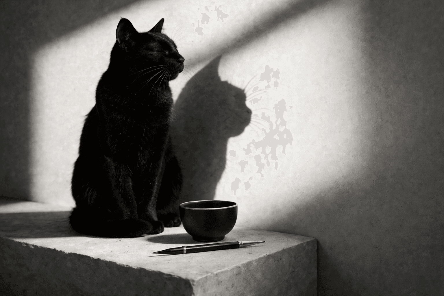 A silhouette of a person standing amidst vibrant swirling colors of teal and orange.