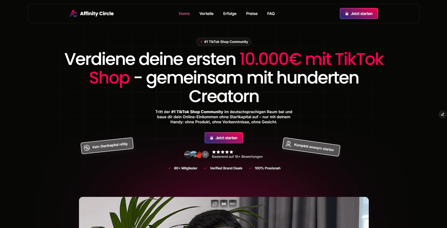 Artistry home page