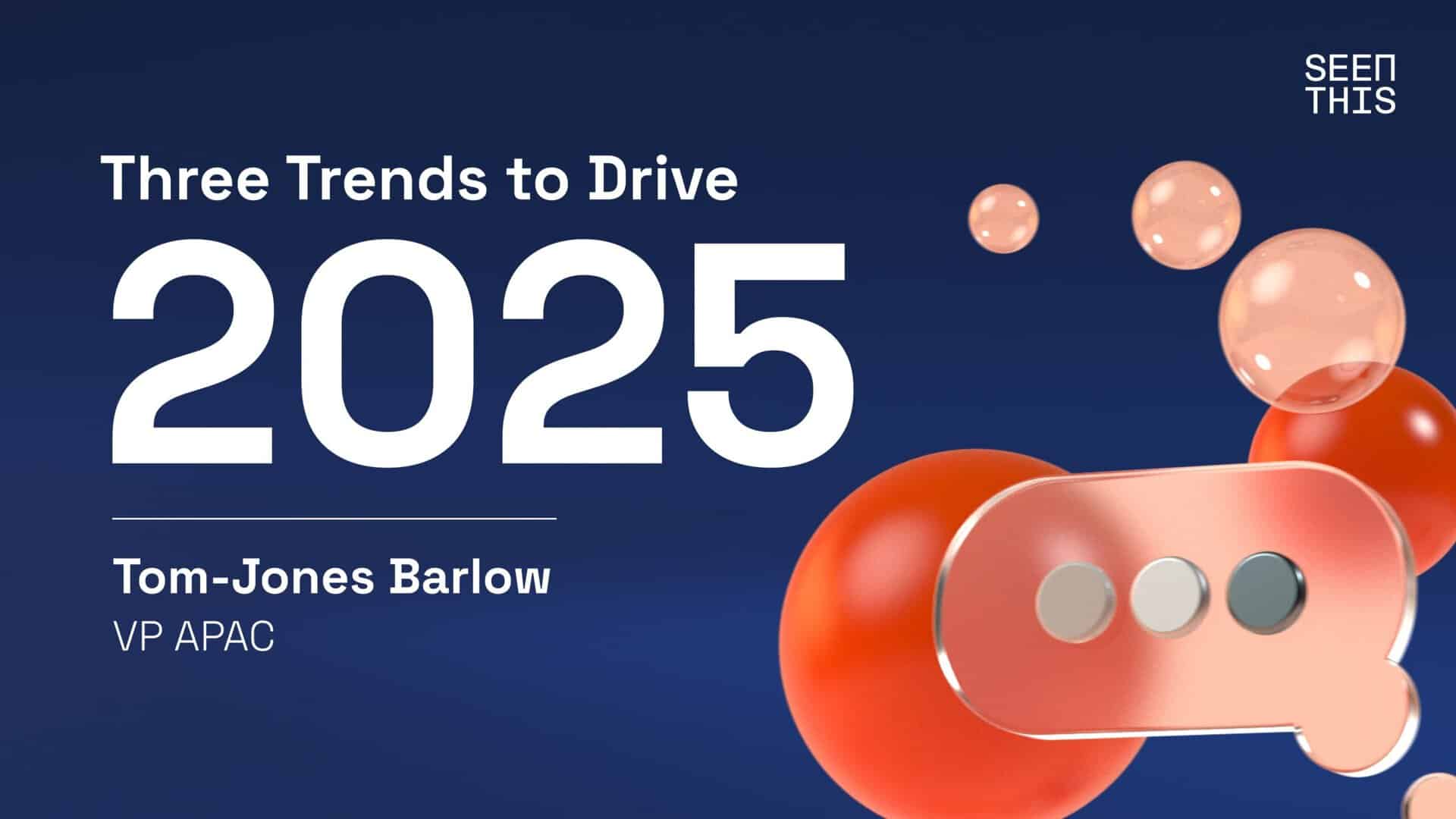 Orange balls and message box infront of a blue background