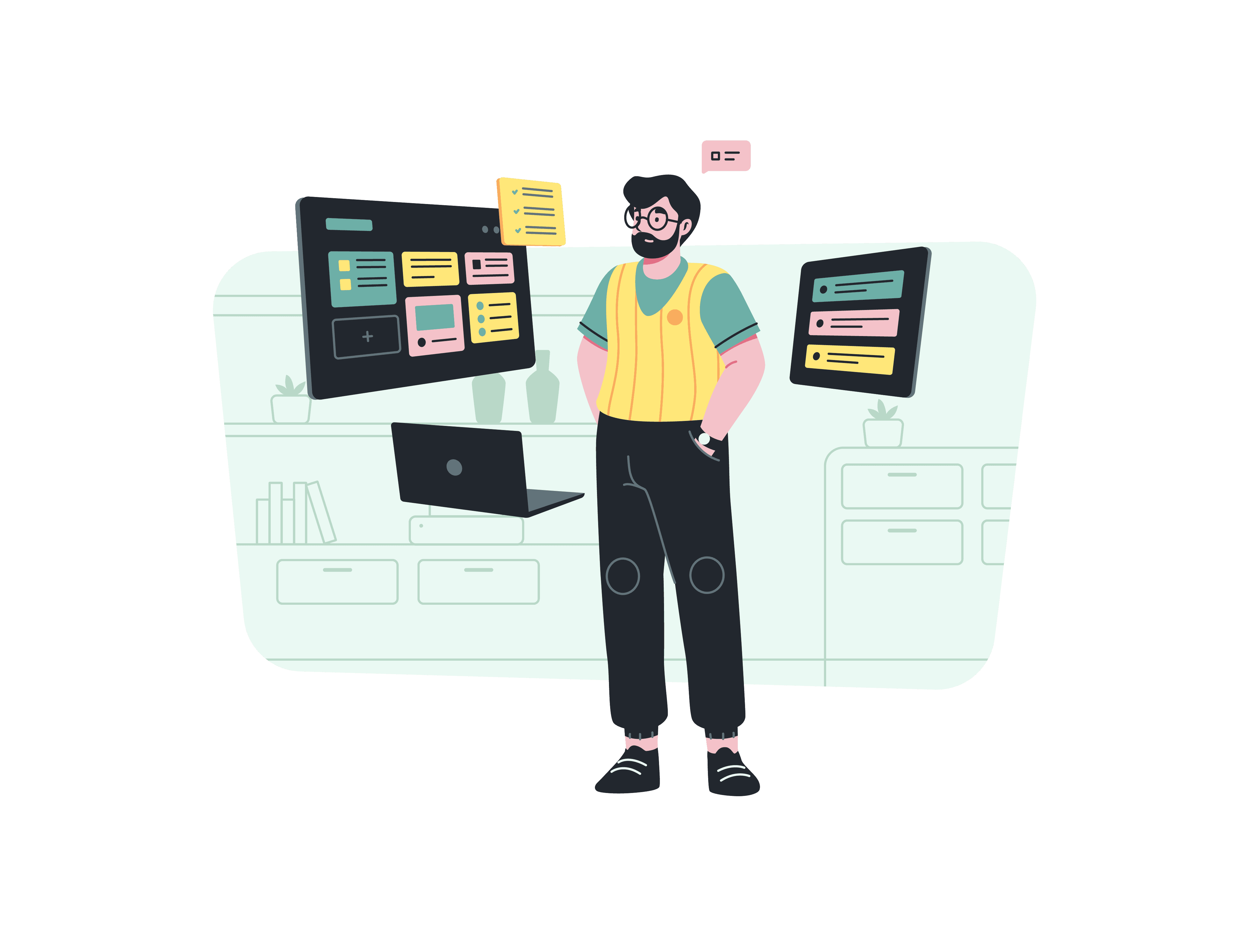 A single white flower in a vase with seashells.