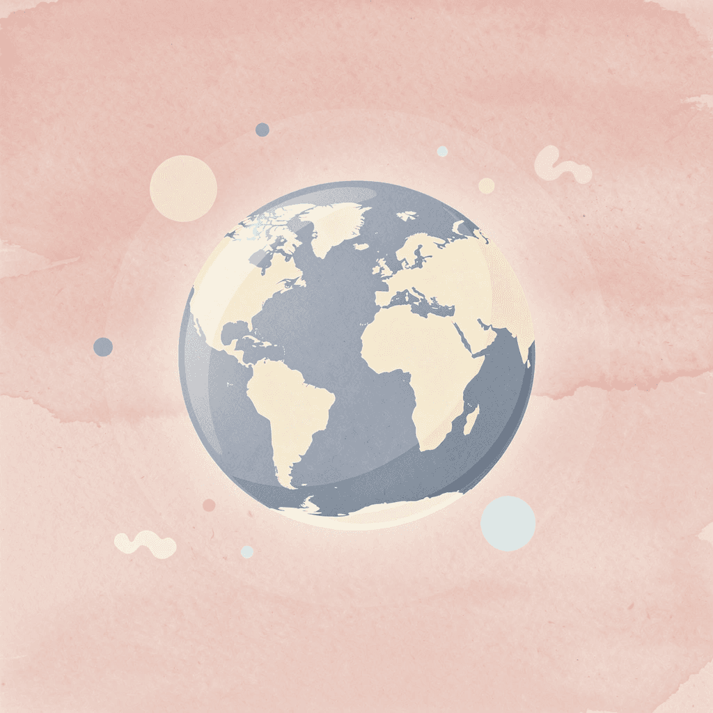 Globe icon representing the global reach of the Arabic language