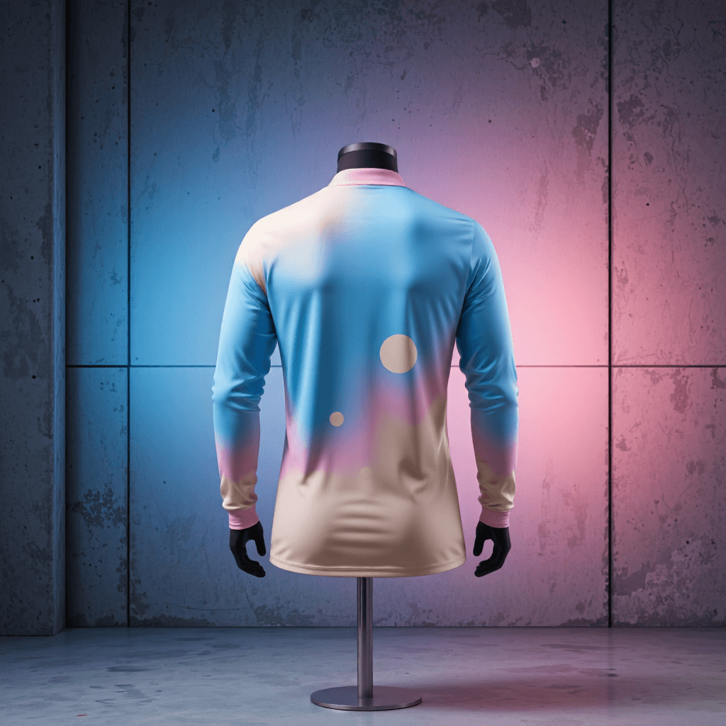 product photography of a sports jersey