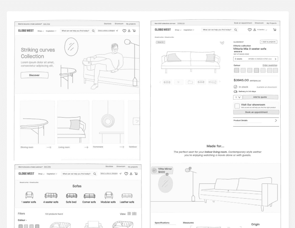 A wide green hill with two people walking