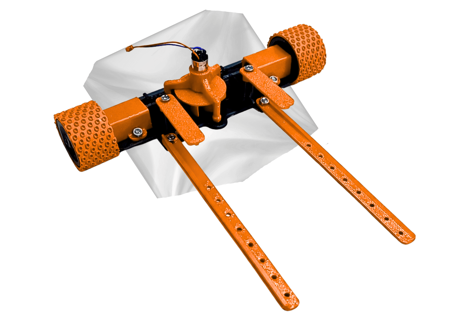 Suction LFR chassis transparent view – 8520 coreless impeller, USC controller, sensor arm
