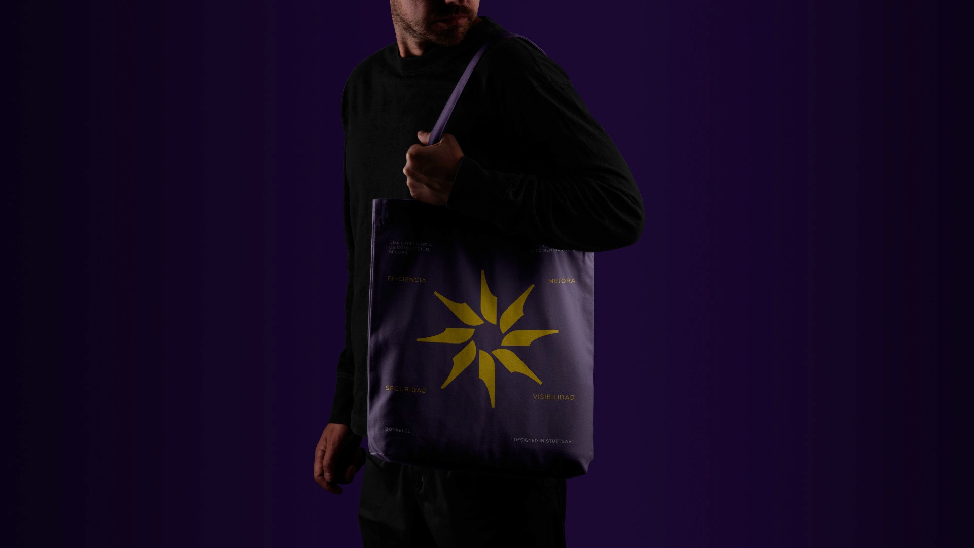 Identidad automotriz de Onkel aplicada en material gráfico y branding corporativo – estudio de diseño en Latinoamérica.