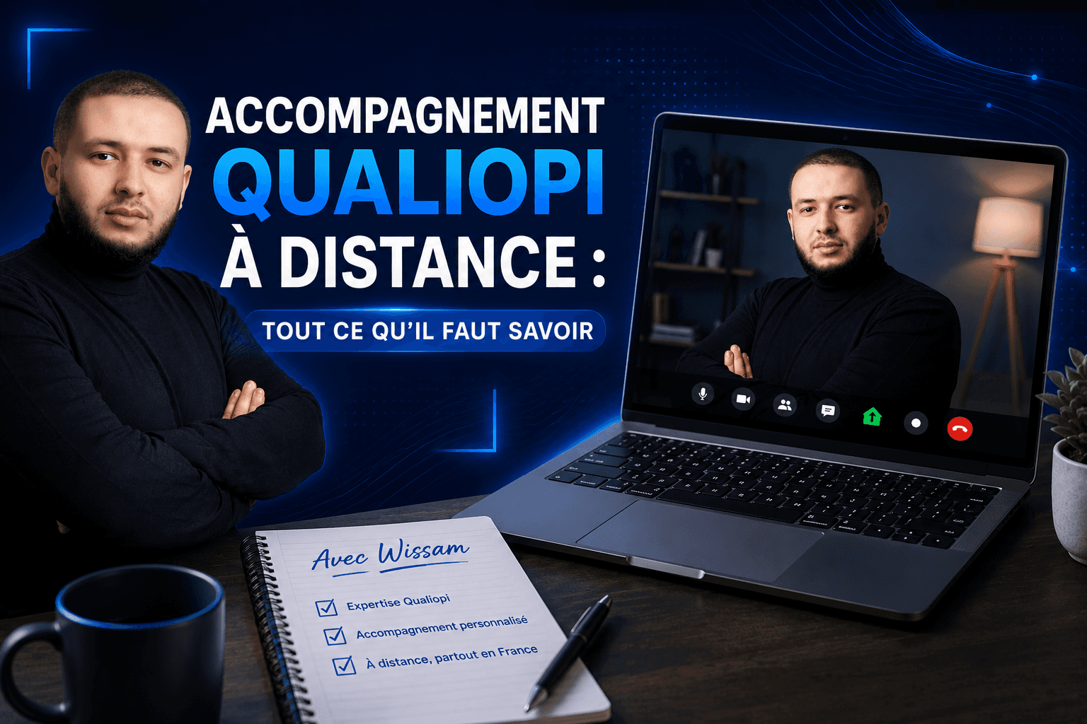 Accompagnement qualiopi à distance dans toute la France avec wissam