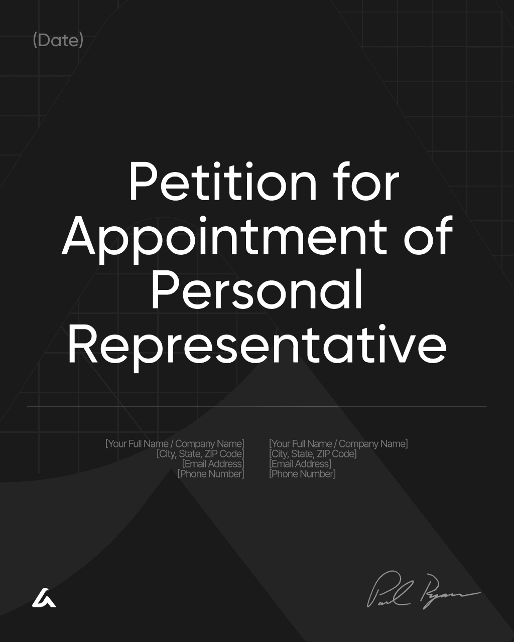 Petition for Appointment of Personal Representative