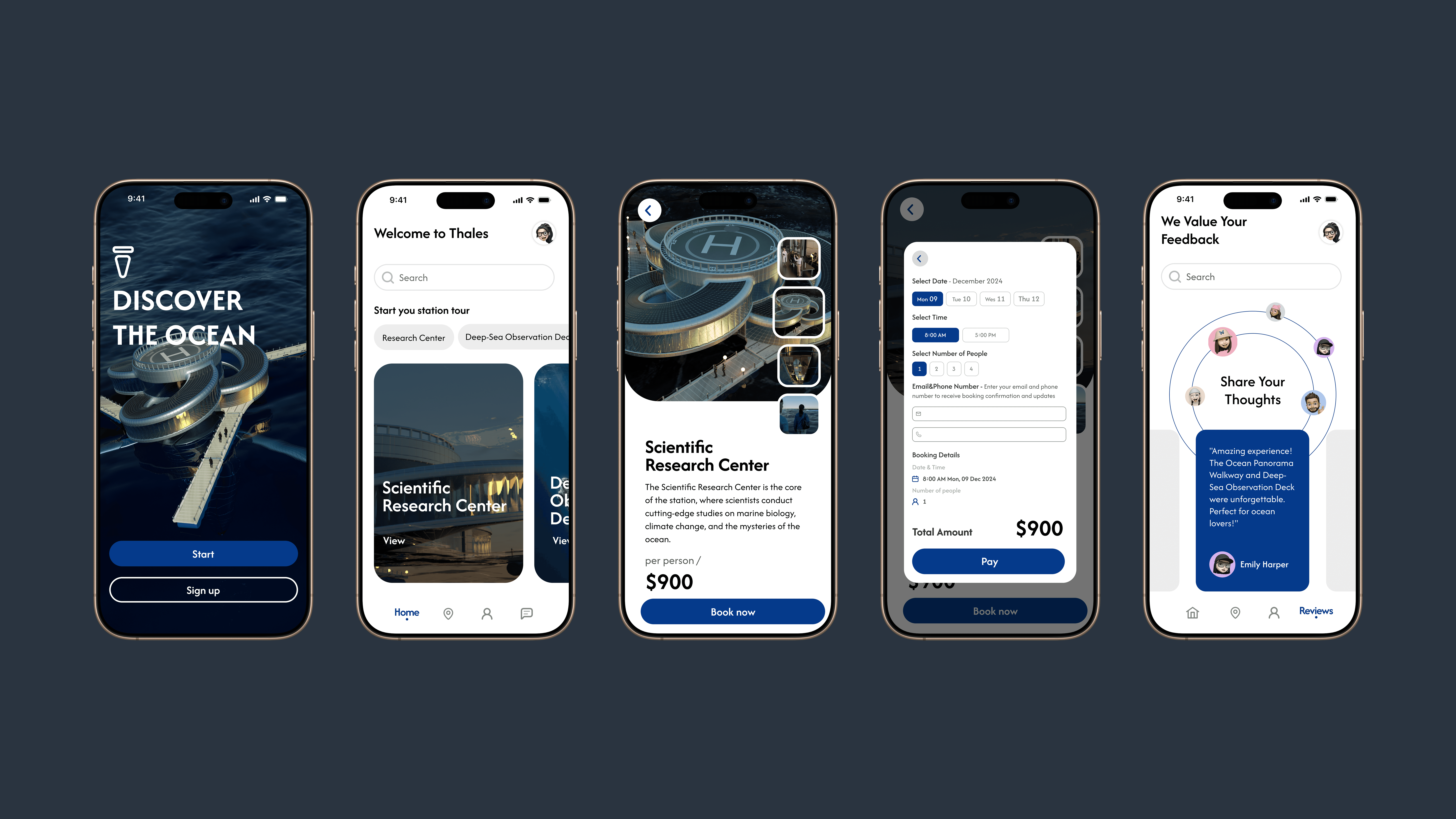 Visitor companion app — discovery, tour booking and payment, location-based navigation, and post-visit feedback to support station operations and public engagement.