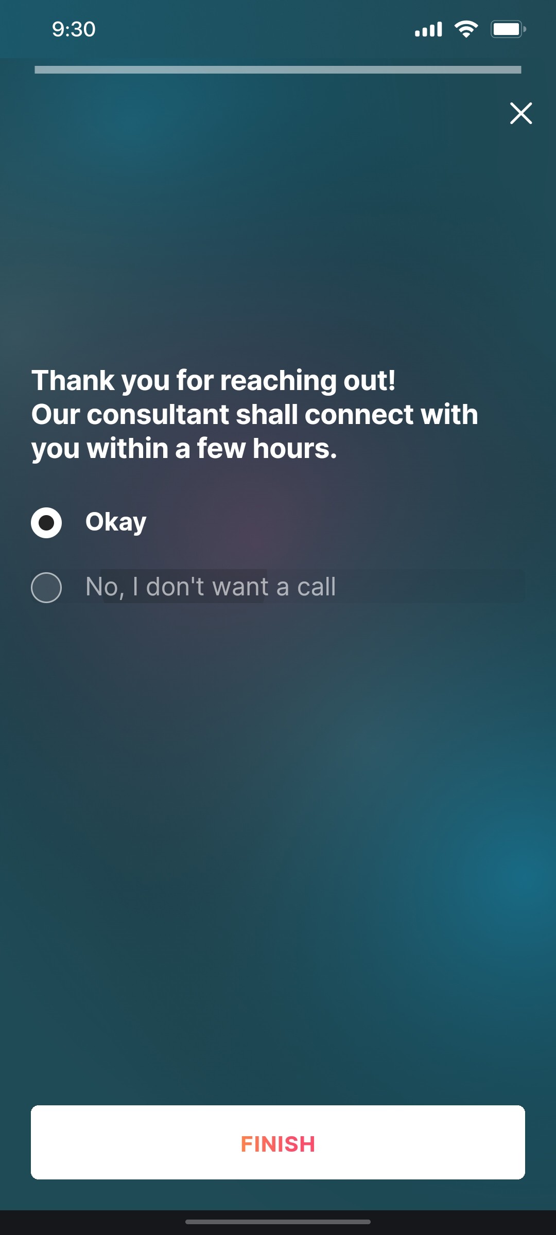 Cult.fit App Finish Screen