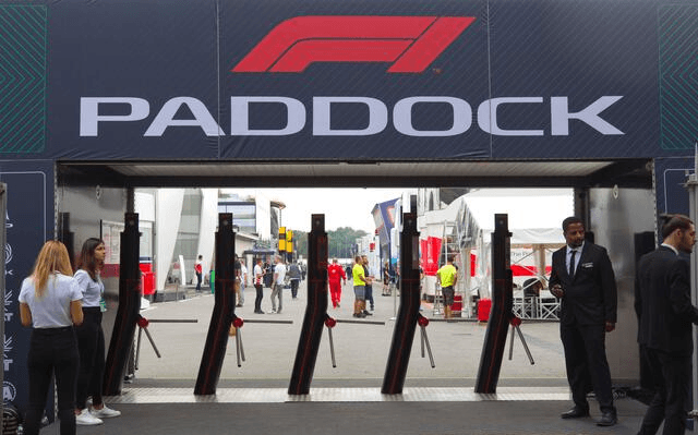 F1 Paddock gates