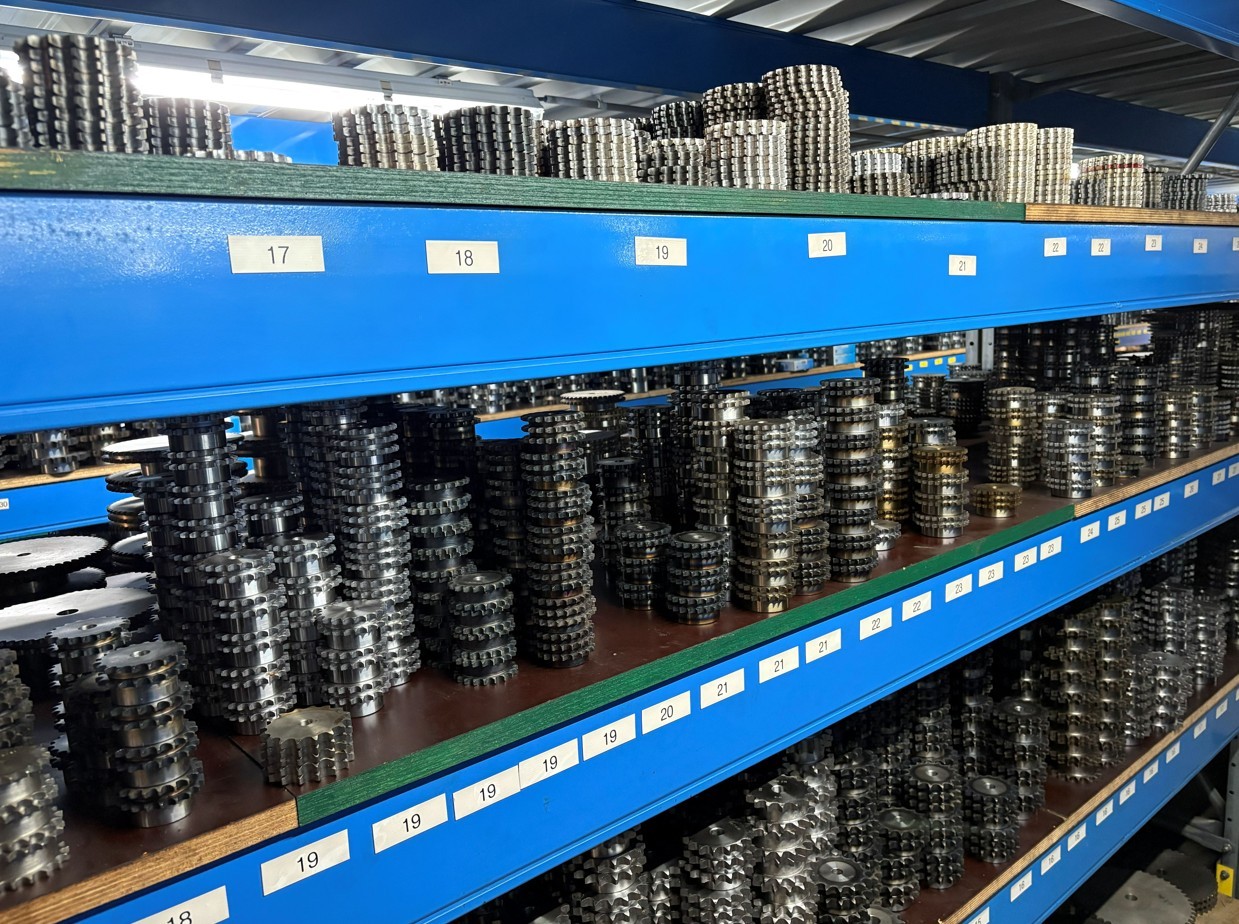 Magazijn kettingwielen