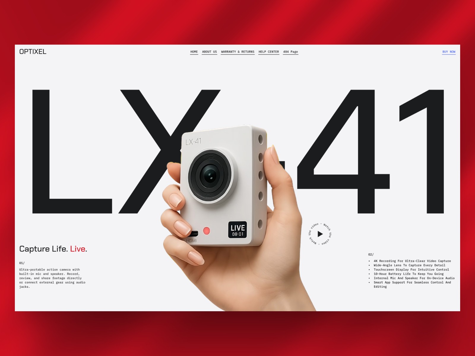 OPTIXEL — 极简动效电商网站设计灵感