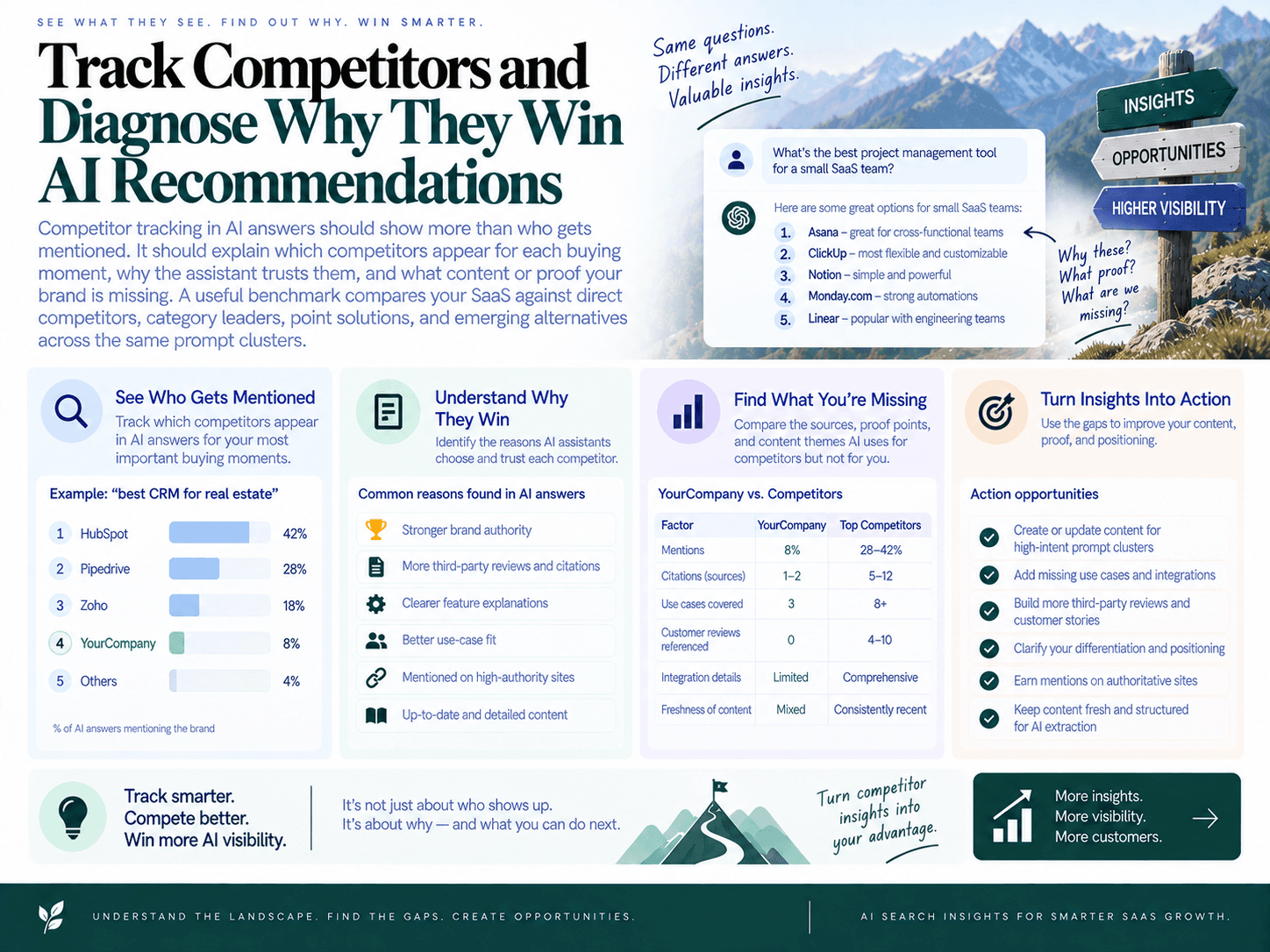 Track Competitors and Diagnose Why They Win AI Recommendations