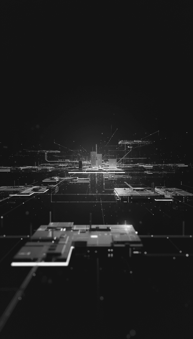 Portrait of a woman with digital pixelation and glitch effect over her face.