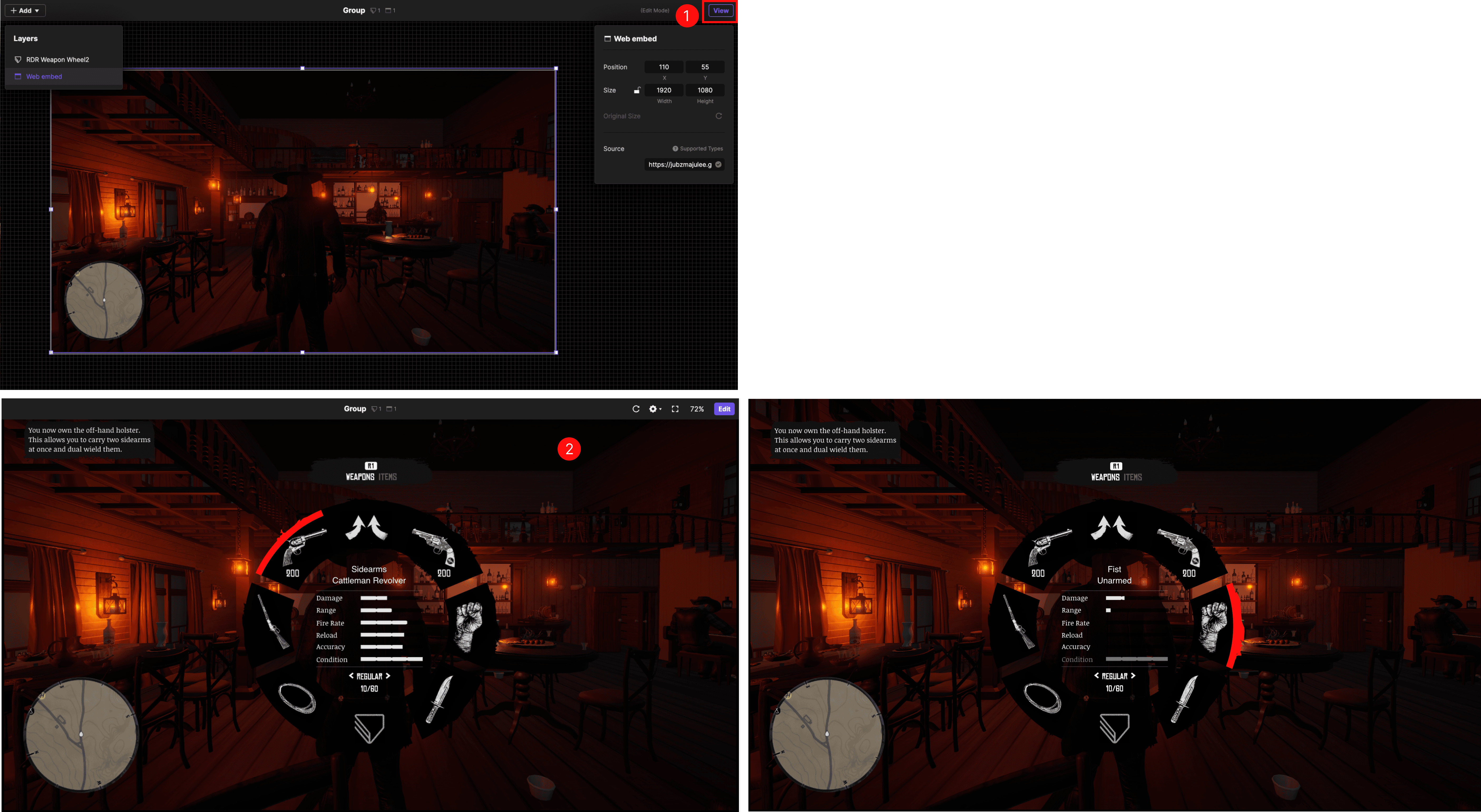 View integrated prototype