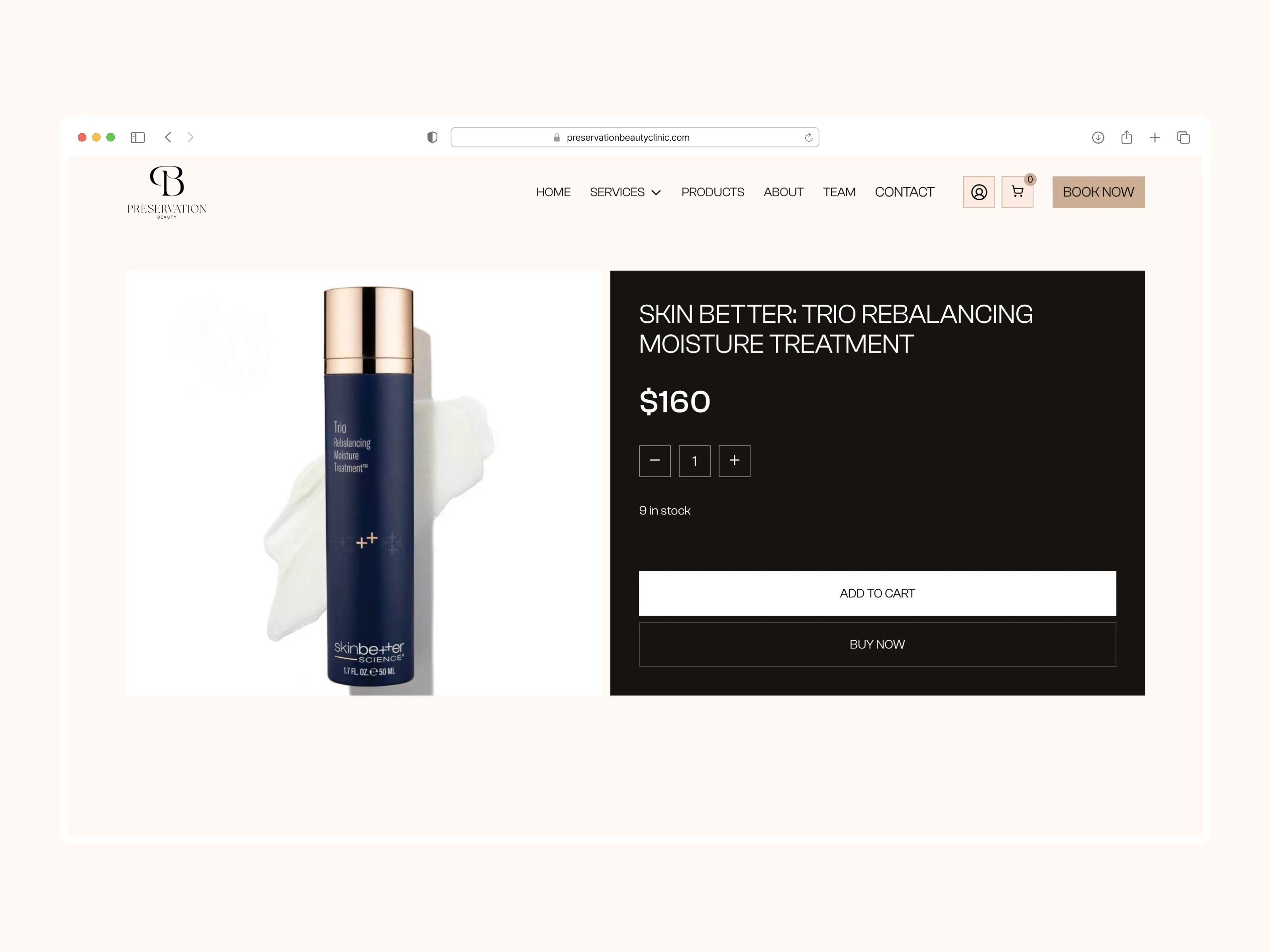Product detail page