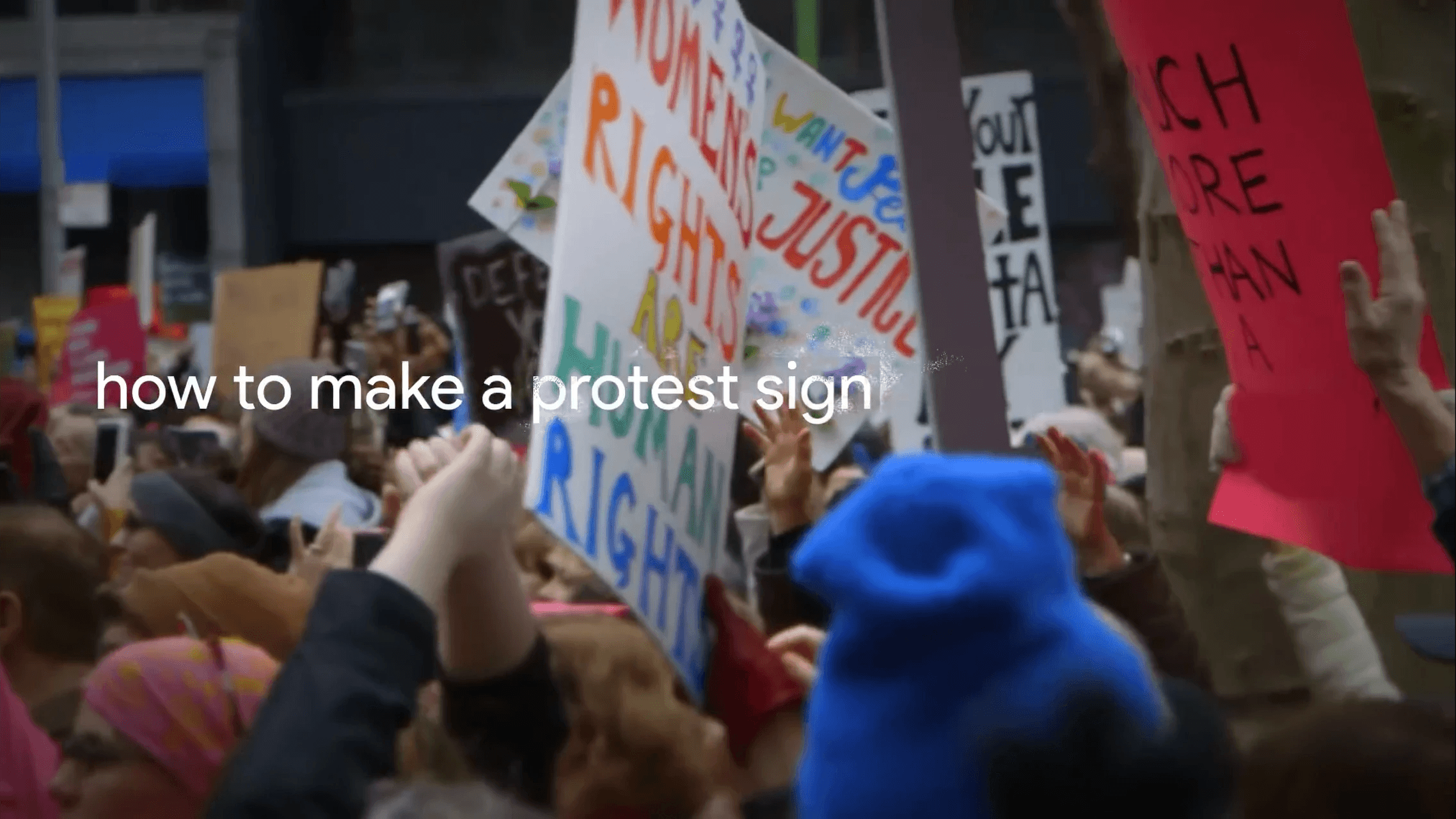 how to make a protest sign