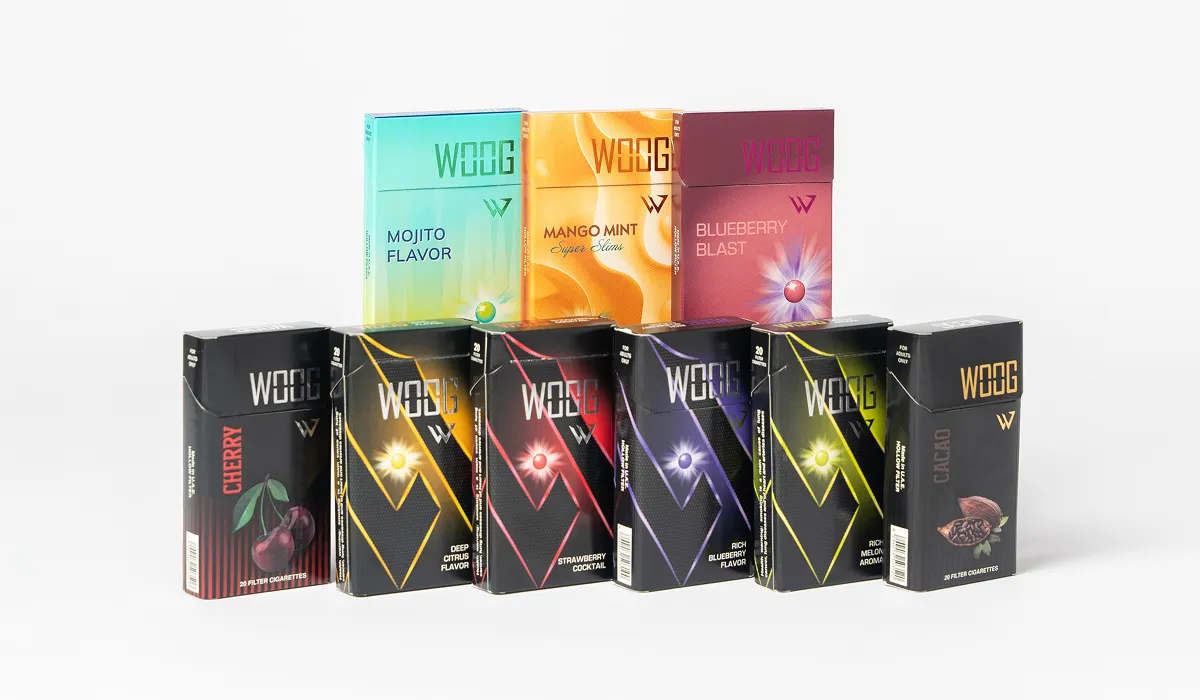 all Woog cigarette packs