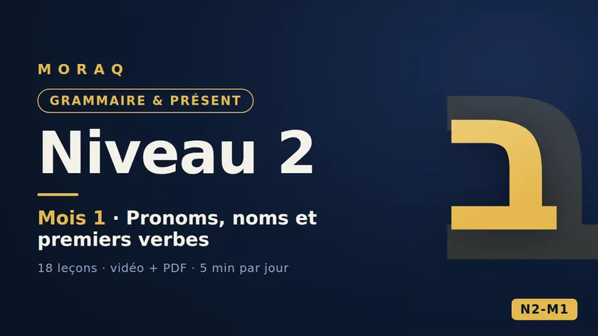 Niveau 2 de MoRaq — j'apprends à parler hébreu