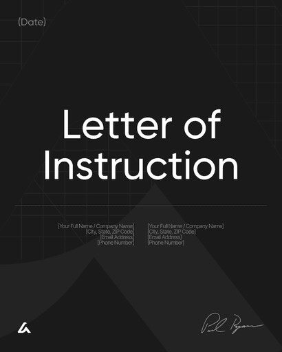 Letter of Instruction