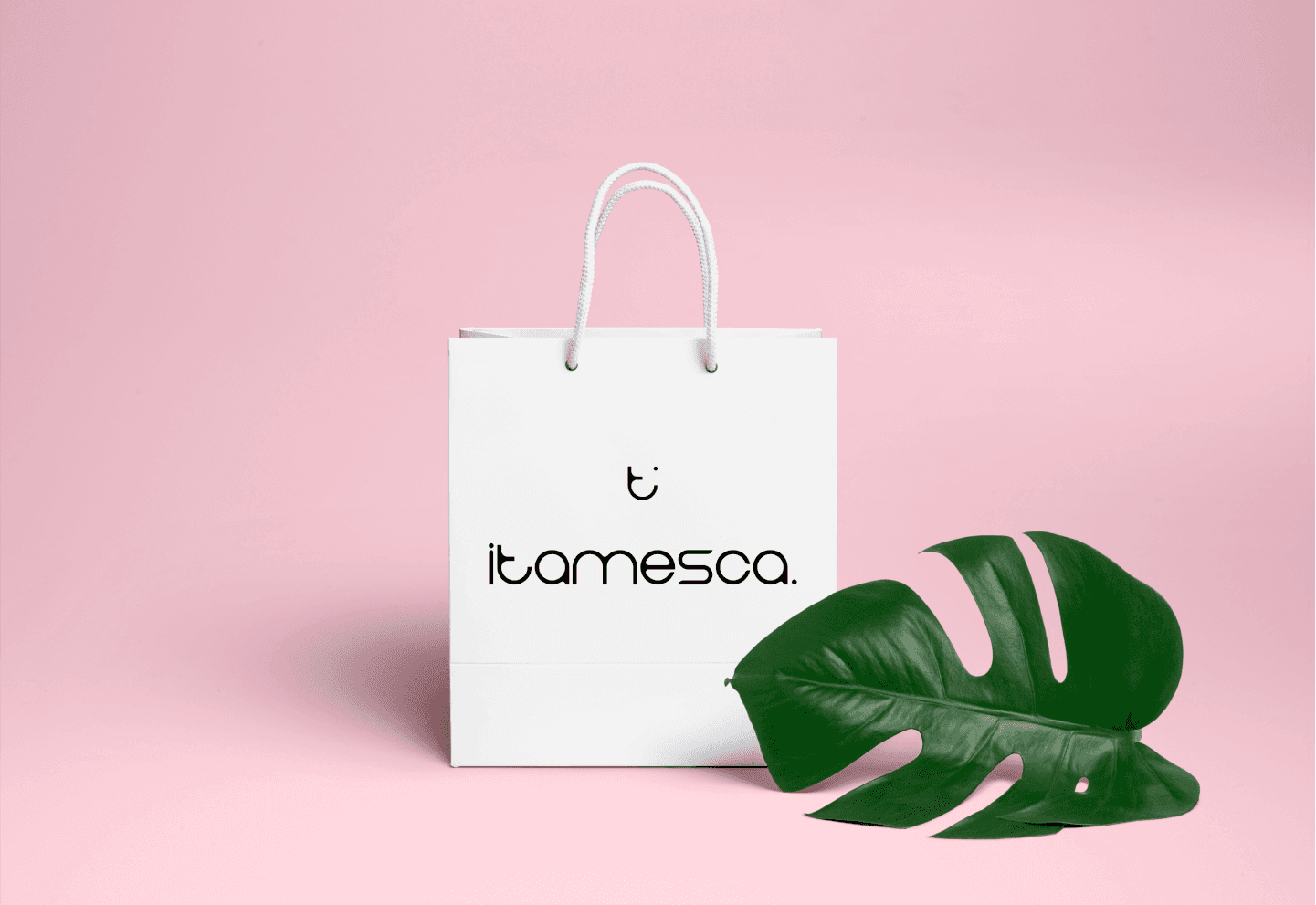 Logo on a bag mockup.