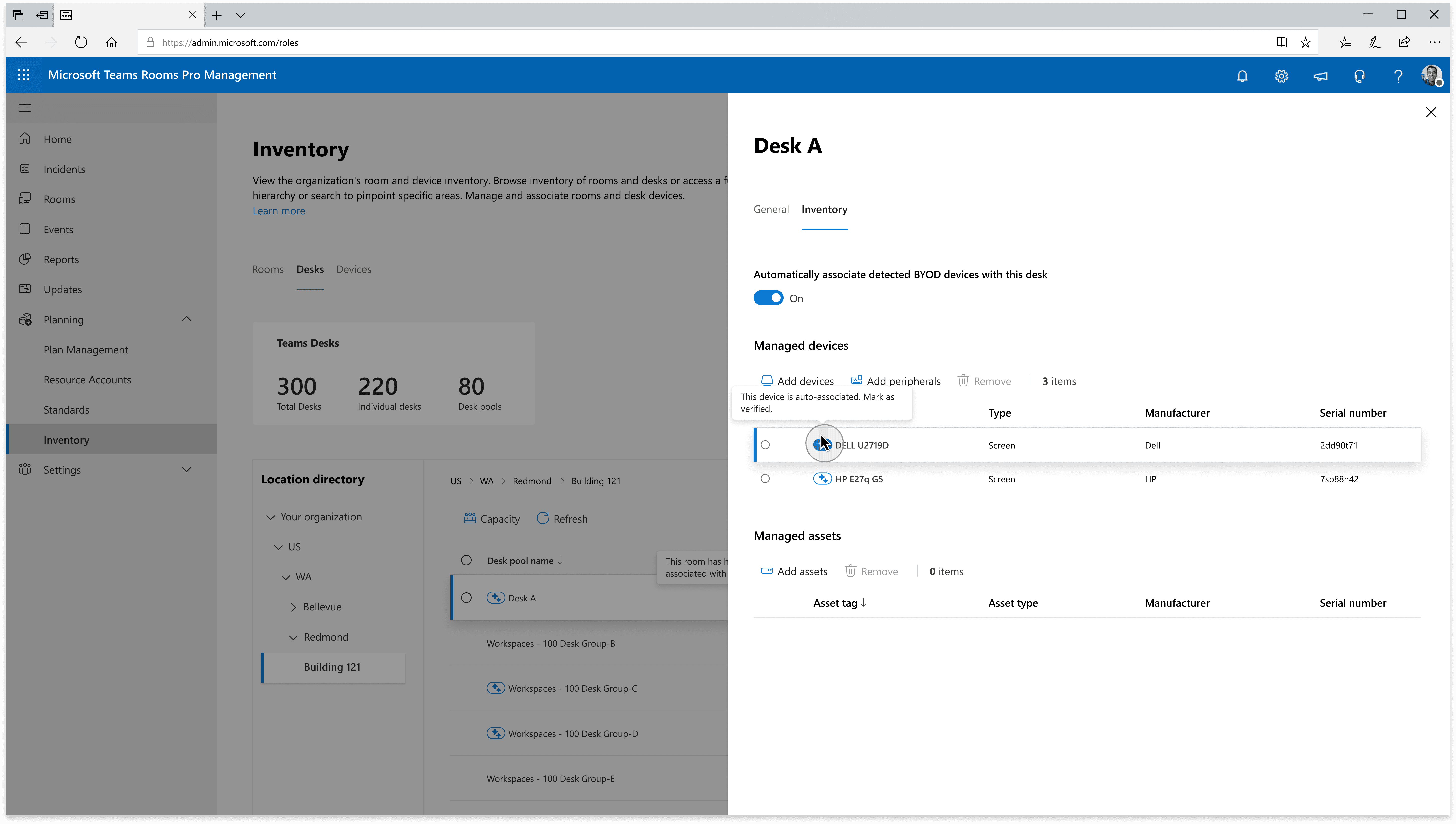 Native Microsoft Bookable Desks in Teams